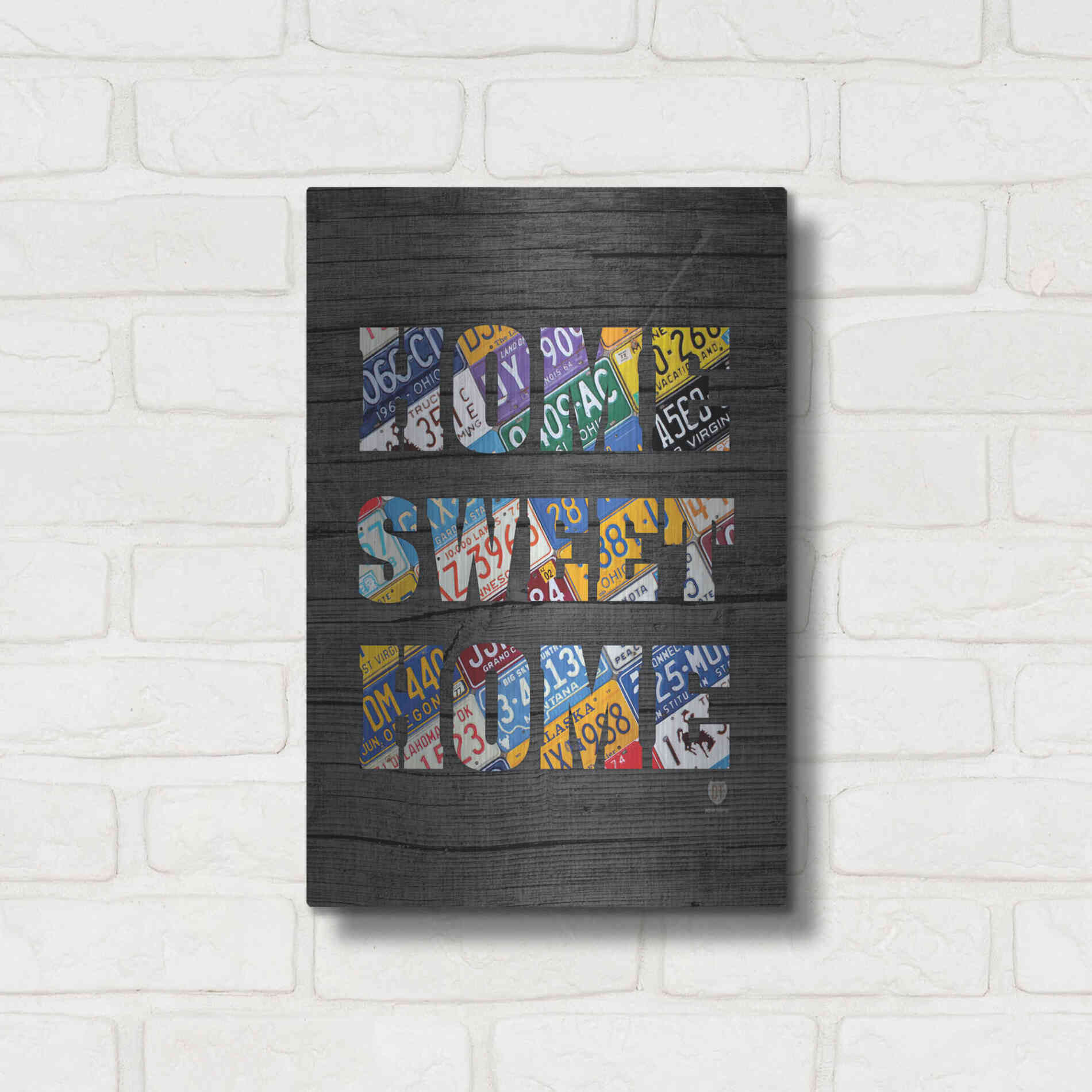 Luxe Metal Art 'Home Sweet Home' by Design Turnpike, Metal Wall Art,12x16