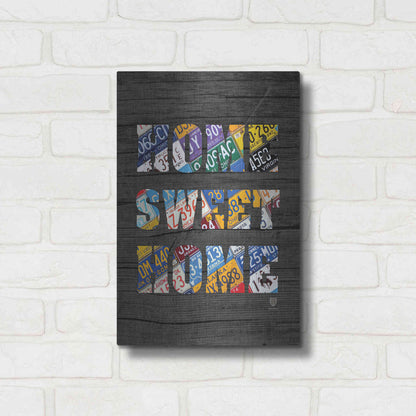 Luxe Metal Art 'Home Sweet Home' by Design Turnpike, Metal Wall Art,12x16