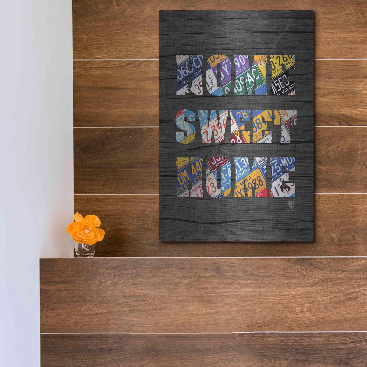 Luxe Metal Art 'Home Sweet Home' by Design Turnpike, Metal Wall Art,12x16
