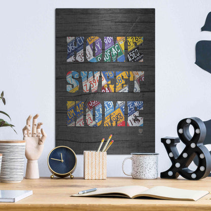 Luxe Metal Art 'Home Sweet Home' by Design Turnpike, Metal Wall Art,12x16