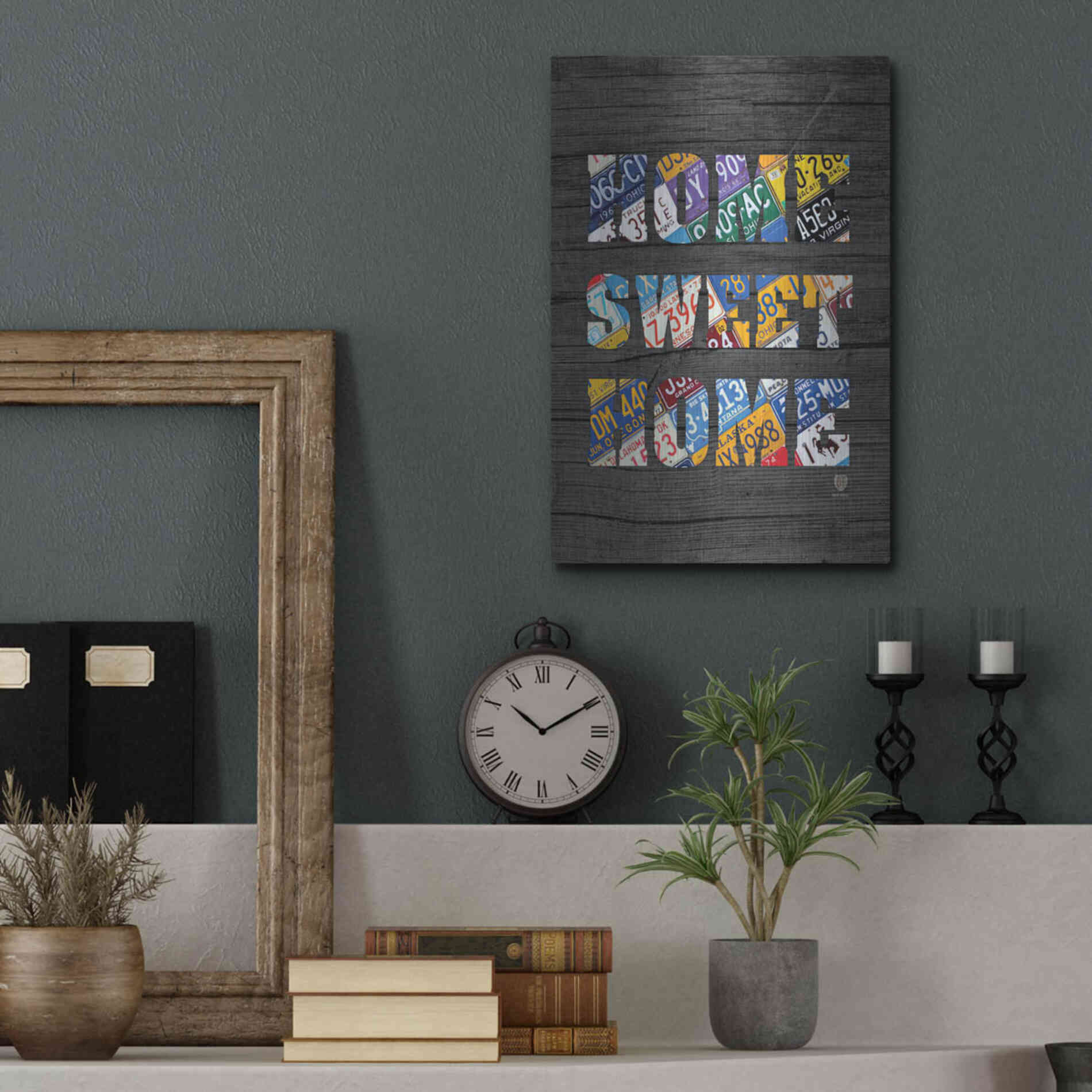 Luxe Metal Art 'Home Sweet Home' by Design Turnpike, Metal Wall Art,12x16