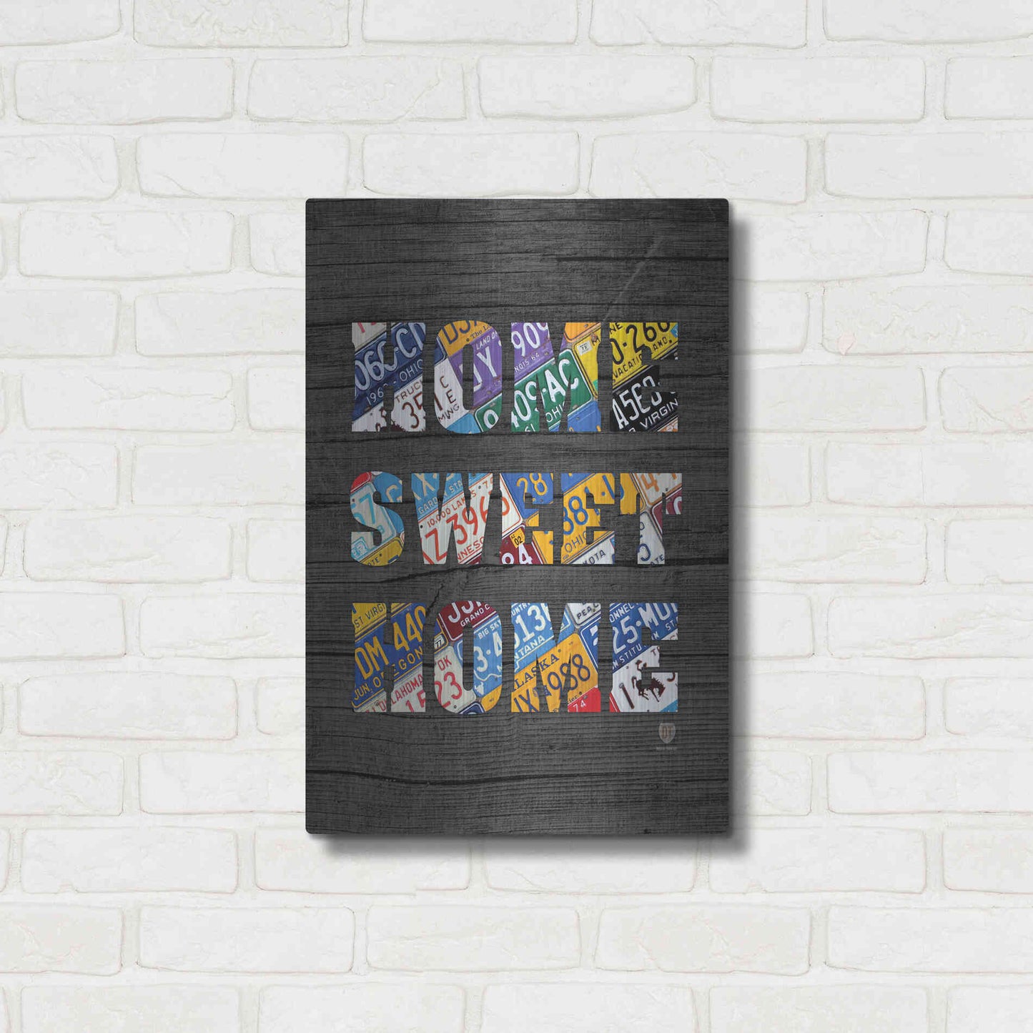 Luxe Metal Art 'Home Sweet Home' by Design Turnpike, Metal Wall Art,16x24