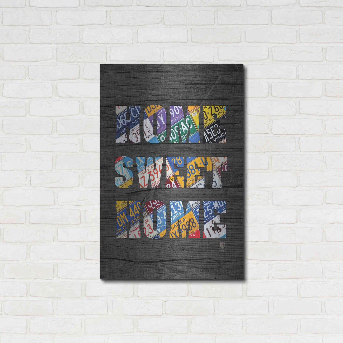 Luxe Metal Art 'Home Sweet Home' by Design Turnpike, Metal Wall Art,24x36