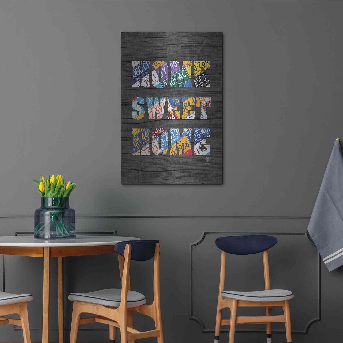 Luxe Metal Art 'Home Sweet Home' by Design Turnpike, Metal Wall Art,24x36