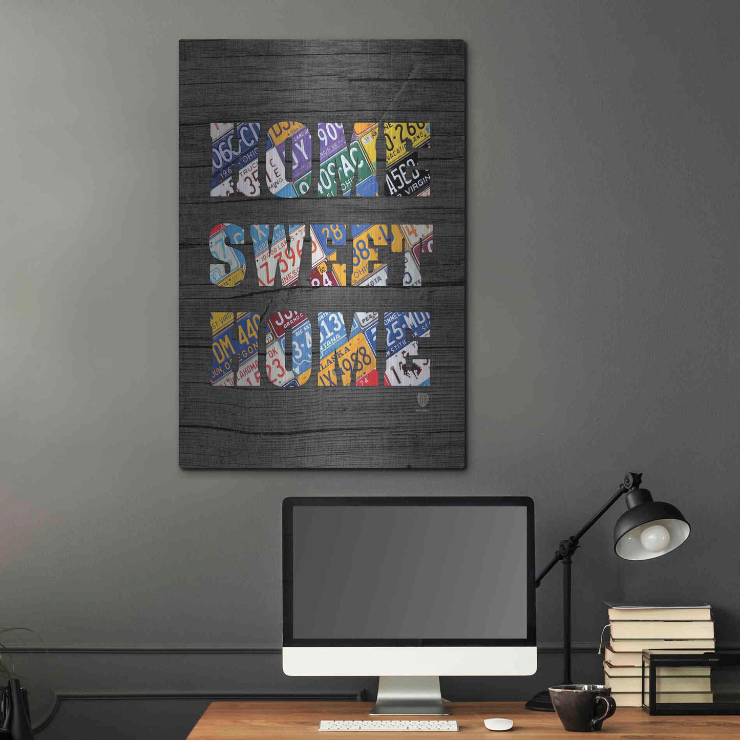 Luxe Metal Art 'Home Sweet Home' by Design Turnpike, Metal Wall Art,24x36