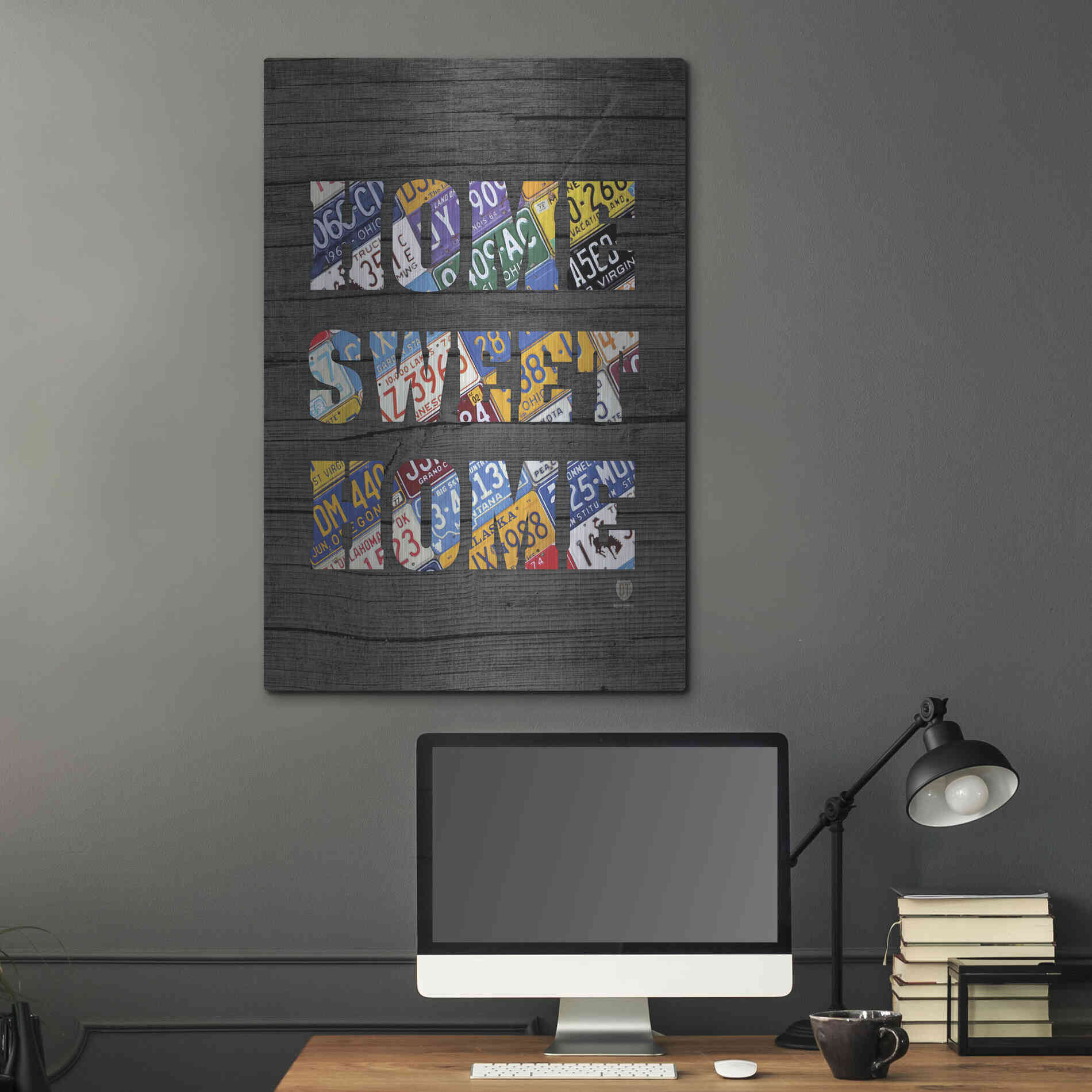 Luxe Metal Art 'Home Sweet Home' by Design Turnpike, Metal Wall Art,24x36