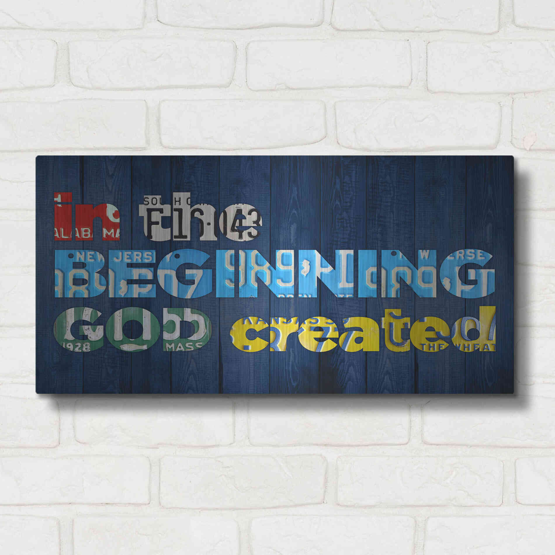 Luxe Metal Art 'Gen 11' by Design Turnpike, Metal Wall Art,24x12