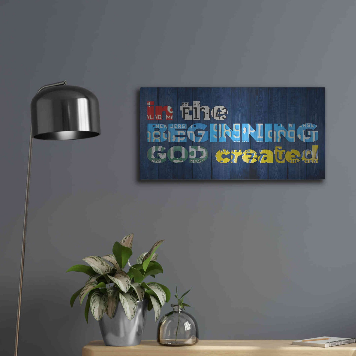 Luxe Metal Art 'Gen 11' by Design Turnpike, Metal Wall Art,24x12