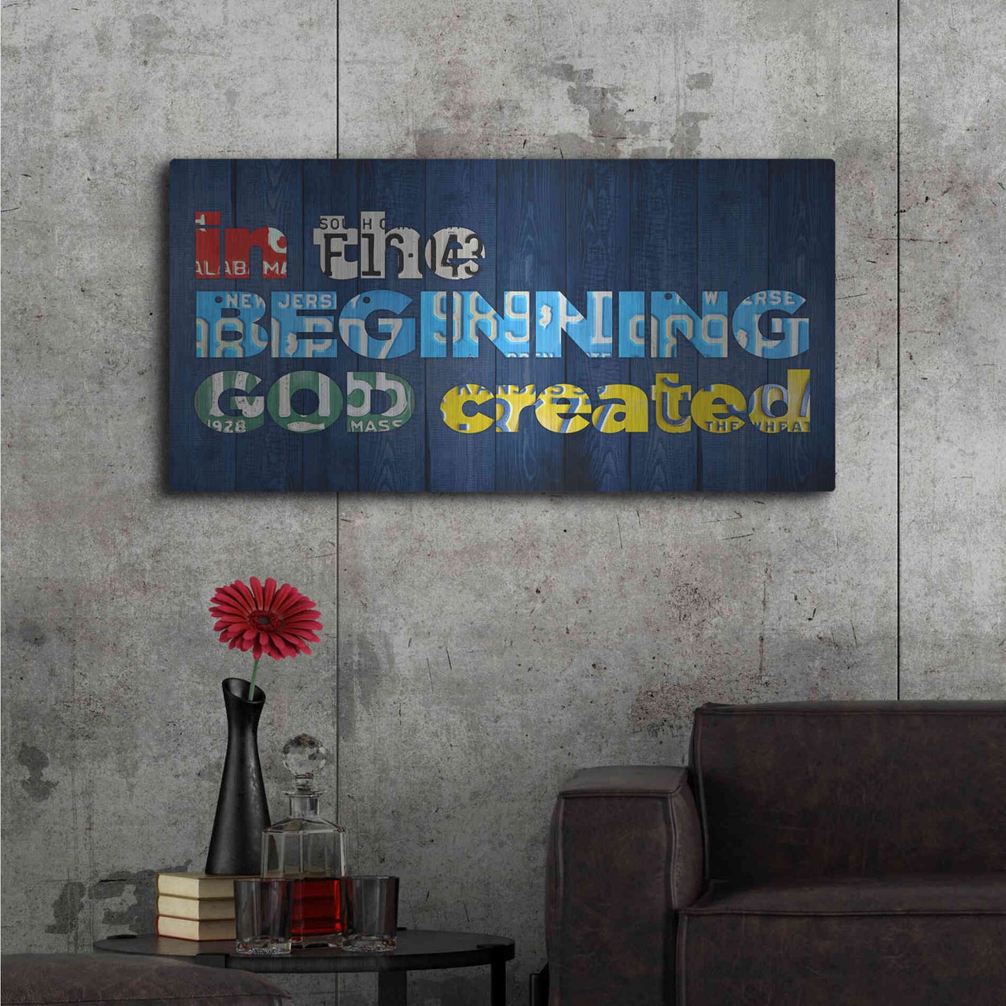 Luxe Metal Art 'Gen 11' by Design Turnpike, Metal Wall Art,48x24