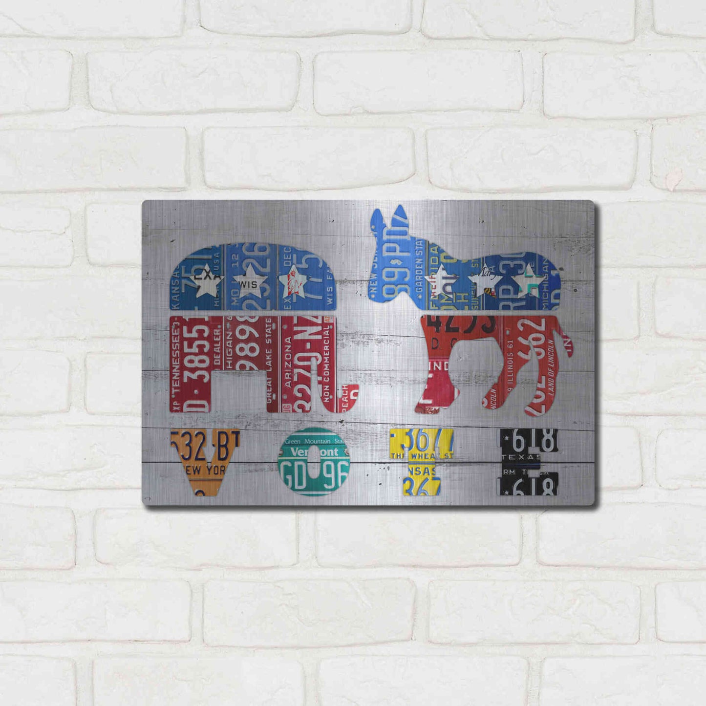 Luxe Metal Art 'Vote' by Design Turnpike, Metal Wall Art,16x12
