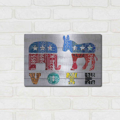Luxe Metal Art 'Vote' by Design Turnpike, Metal Wall Art,16x12