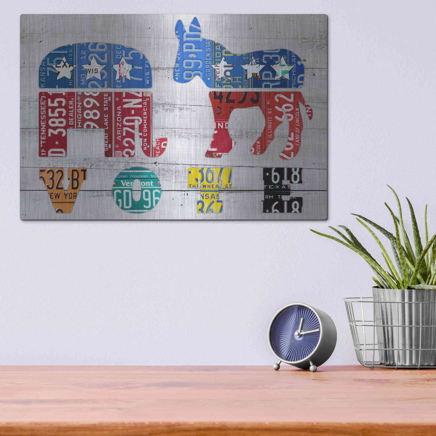 Luxe Metal Art 'Vote' by Design Turnpike, Metal Wall Art,16x12