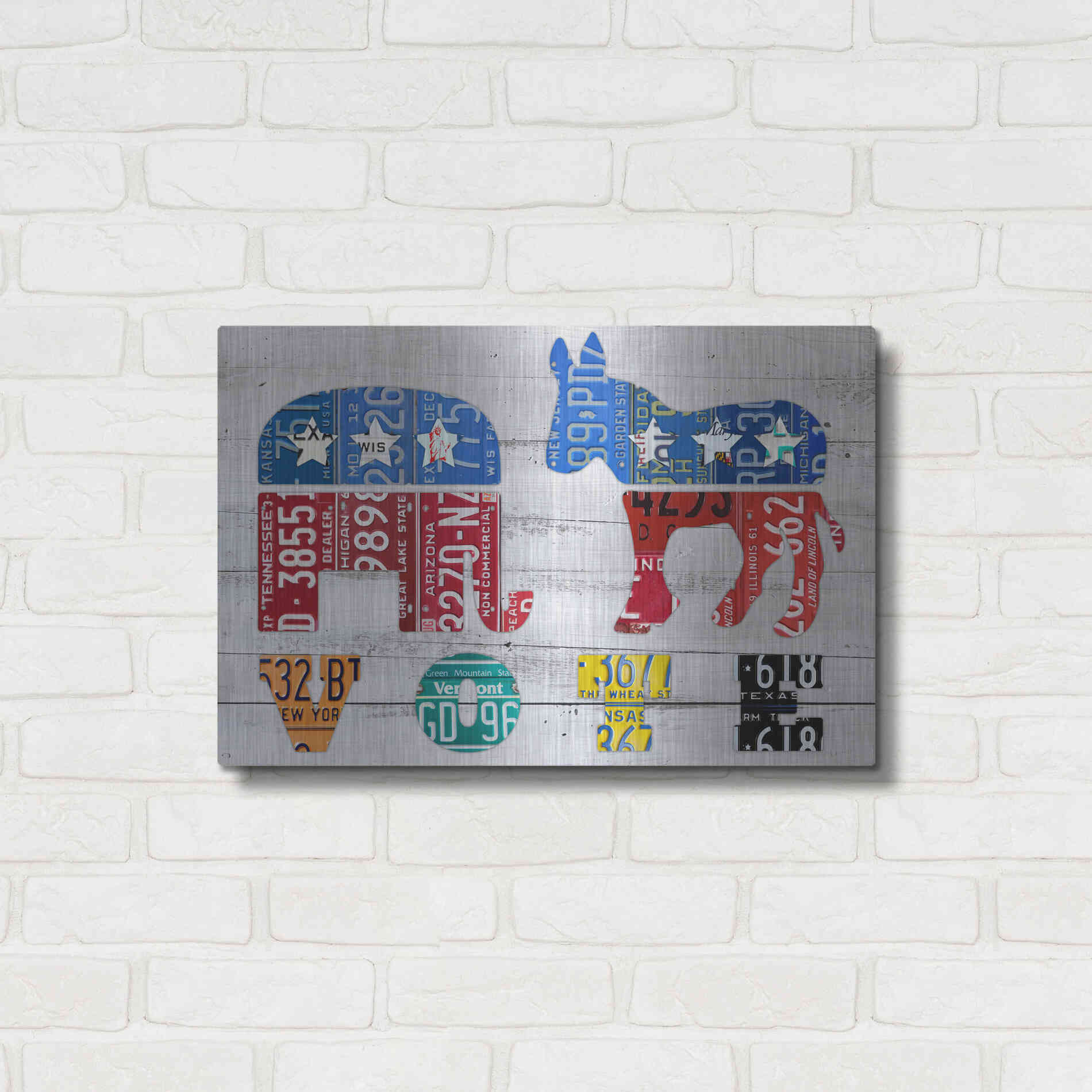 Luxe Metal Art 'Vote' by Design Turnpike, Metal Wall Art,24x16