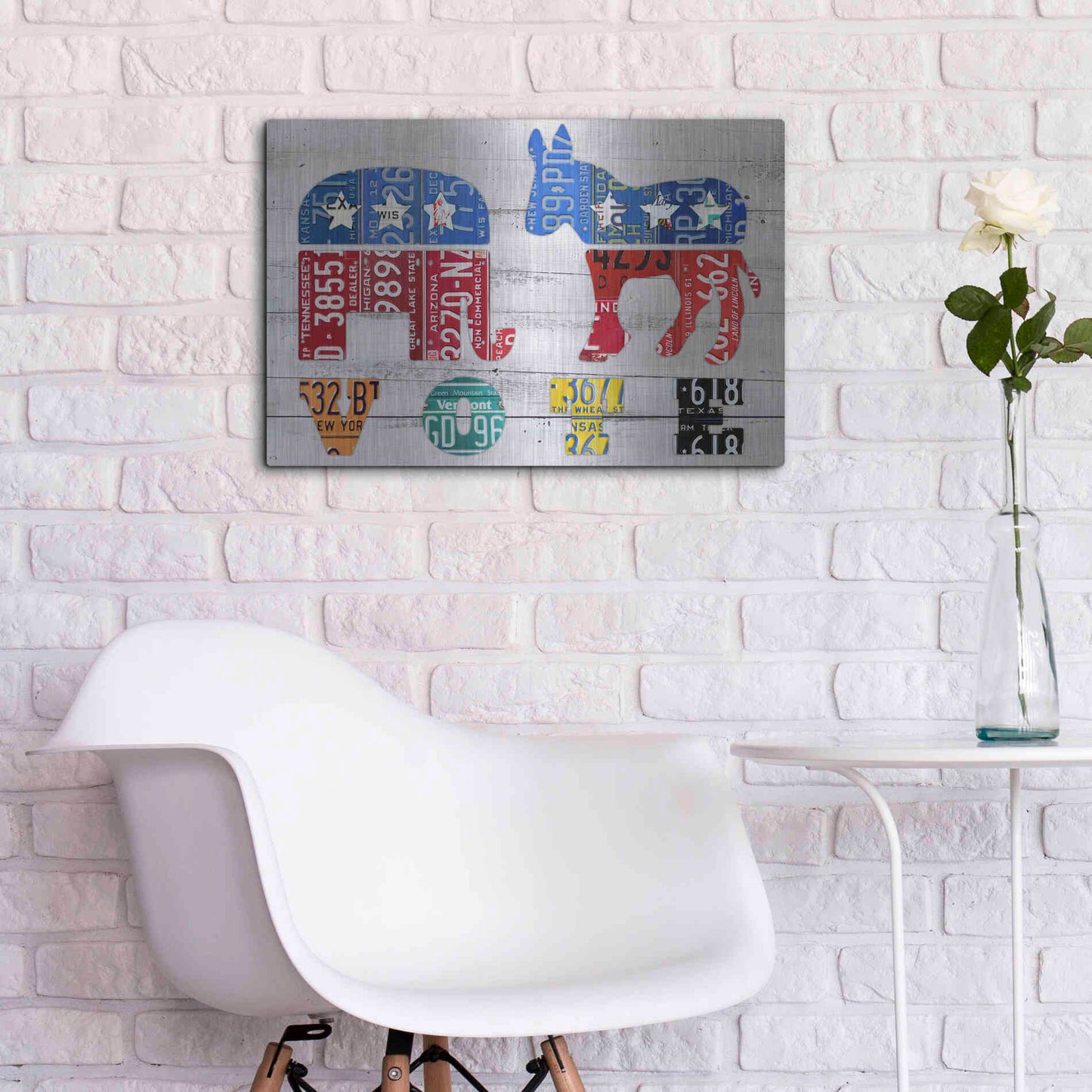 Luxe Metal Art 'Vote' by Design Turnpike, Metal Wall Art,24x16