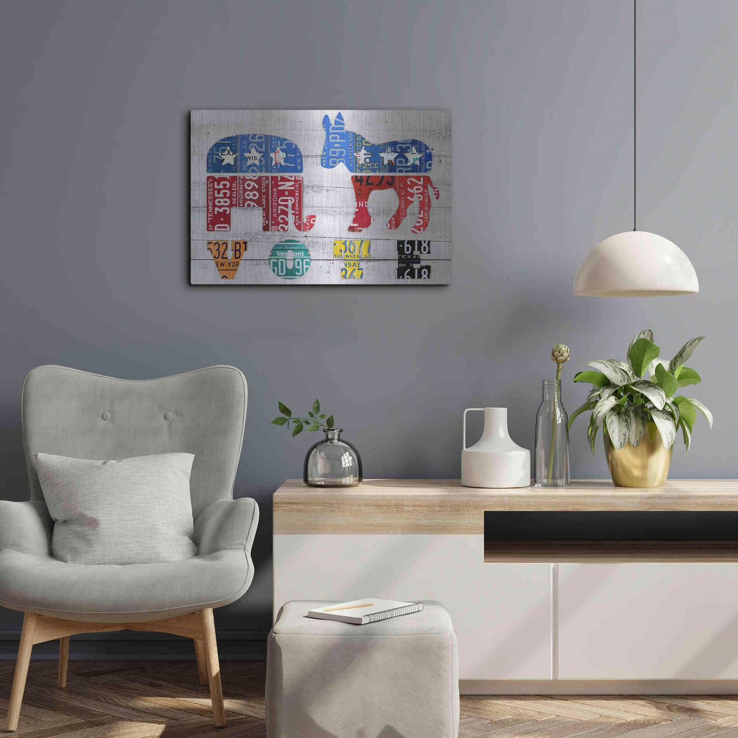 Luxe Metal Art 'Vote' by Design Turnpike, Metal Wall Art,24x16