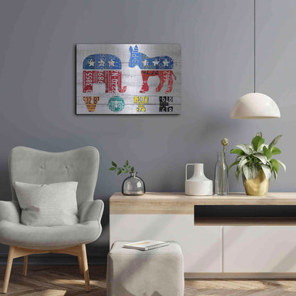 Luxe Metal Art 'Vote' by Design Turnpike, Metal Wall Art,24x16