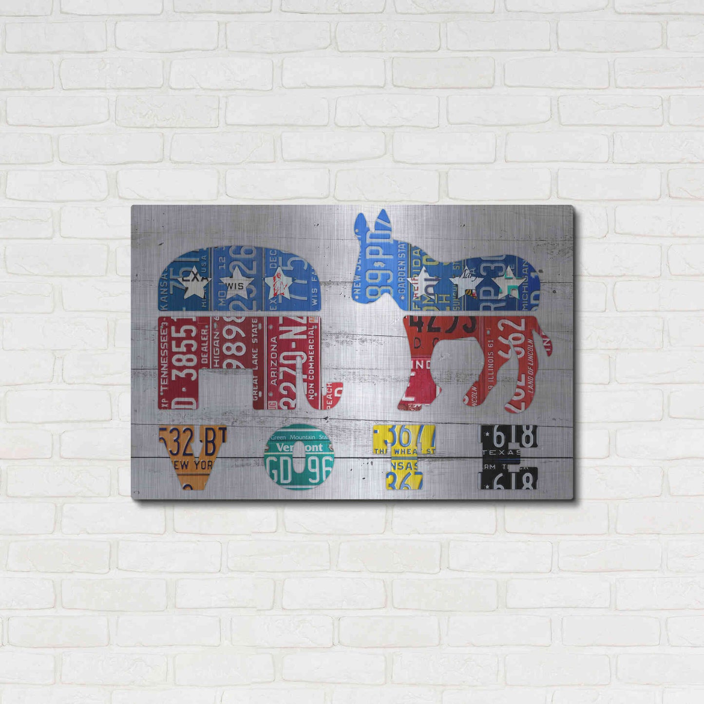 Luxe Metal Art 'Vote' by Design Turnpike, Metal Wall Art,36x24