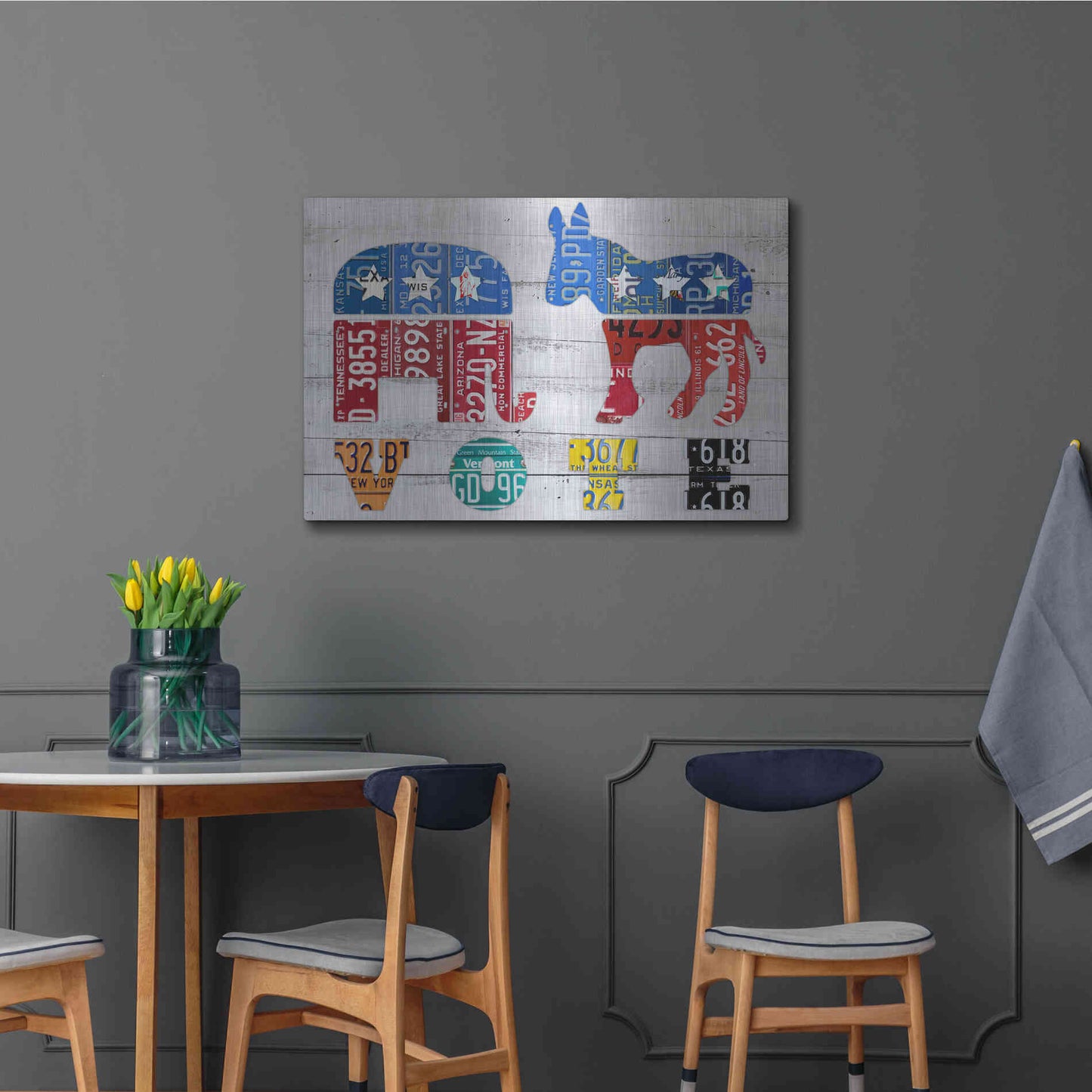 Luxe Metal Art 'Vote' by Design Turnpike, Metal Wall Art,36x24