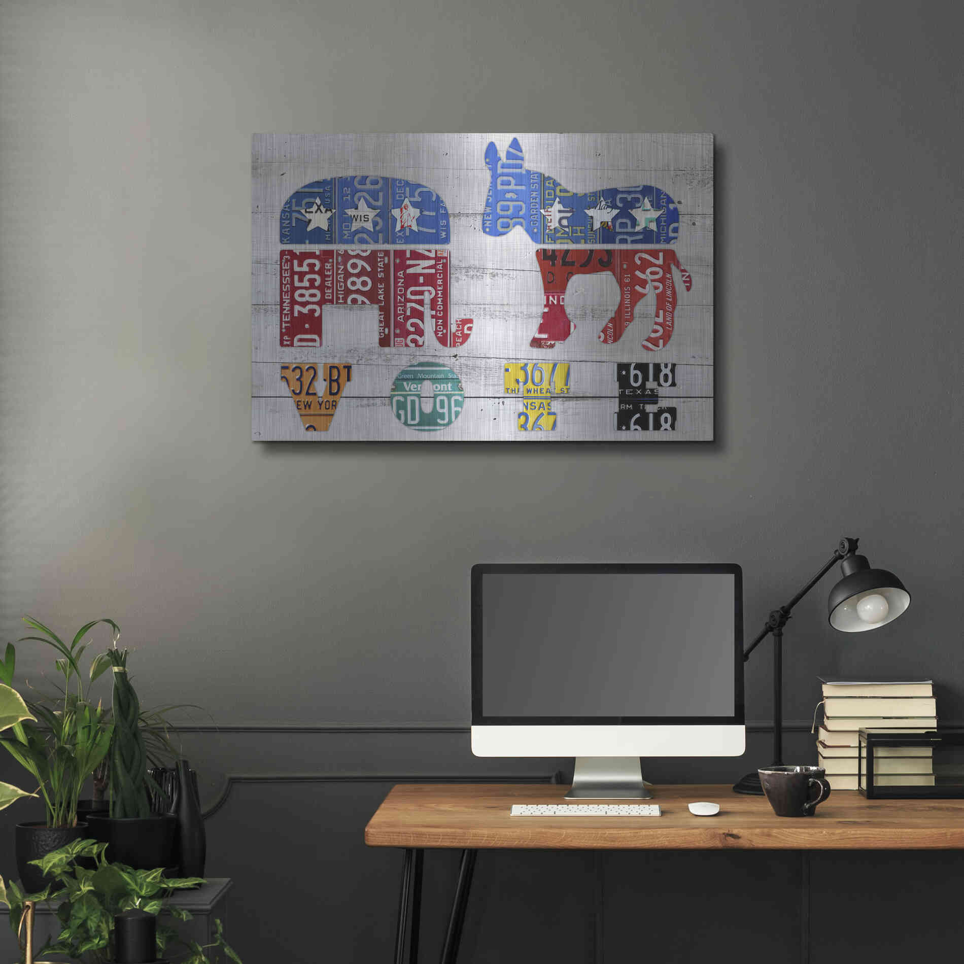 Luxe Metal Art 'Vote' by Design Turnpike, Metal Wall Art,36x24
