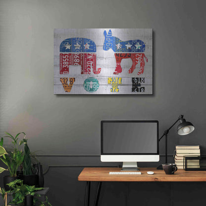 Luxe Metal Art 'Vote' by Design Turnpike, Metal Wall Art,36x24