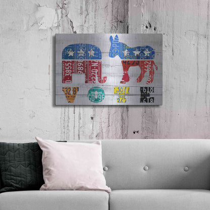 Luxe Metal Art 'Vote' by Design Turnpike, Metal Wall Art,36x24