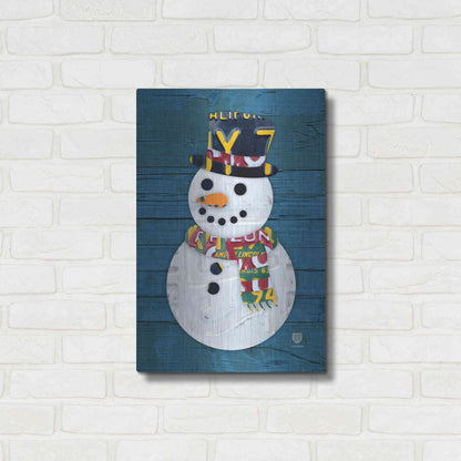 Luxe Metal Art 'Snowman' by Design Turnpike, Metal Wall Art,16x24