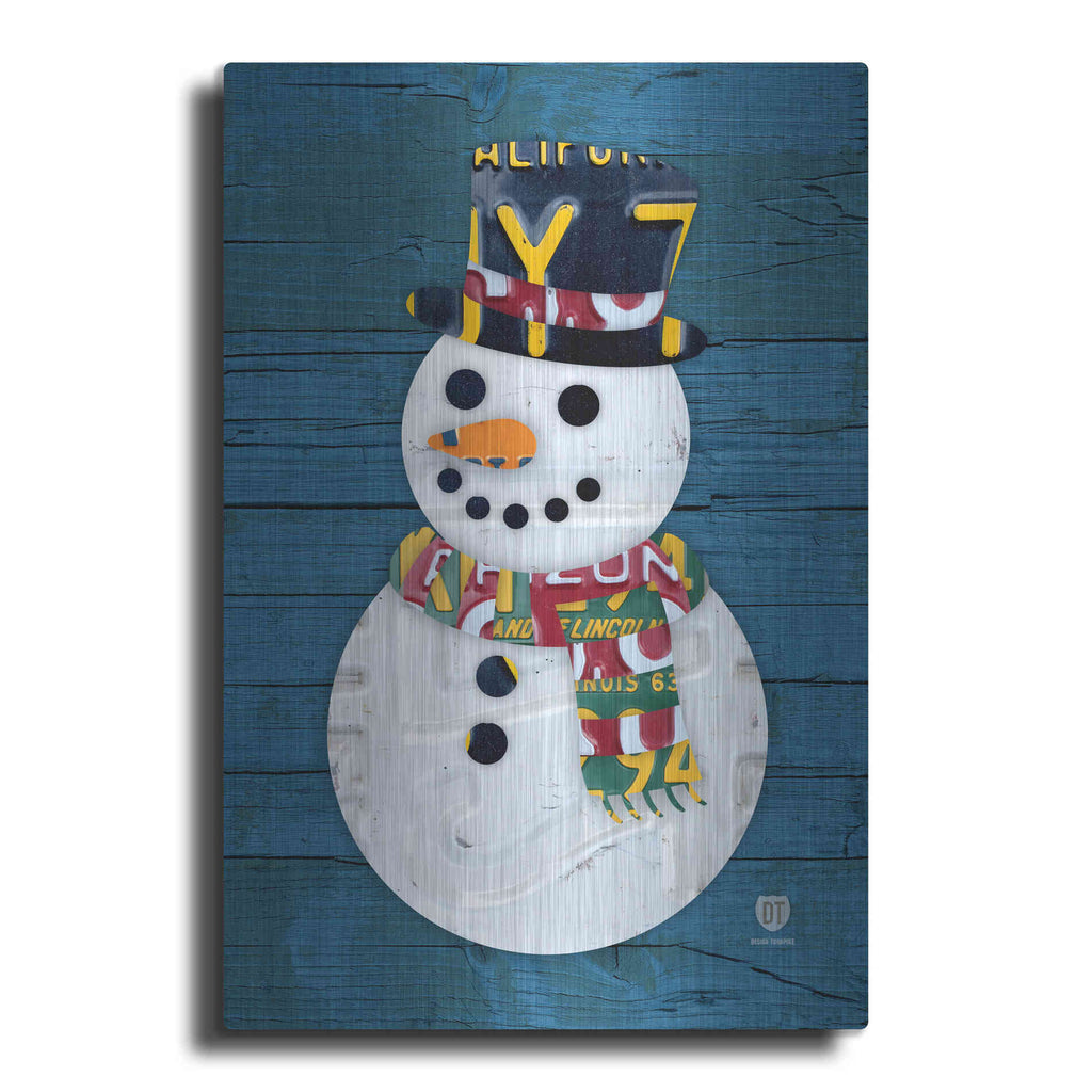 Luxe Metal Art 'Snowman' by Design Turnpike, Metal Wall Art