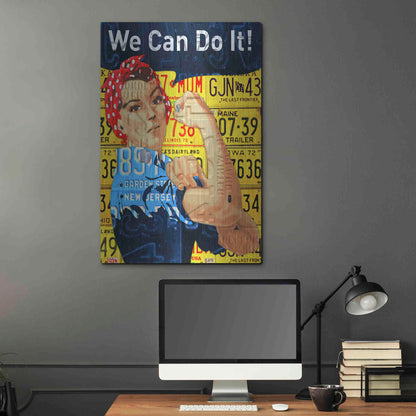Luxe Metal Art 'Rosie' by Design Turnpike, Metal Wall Art,24x36