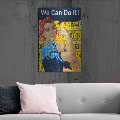 Luxe Metal Art 'Rosie' by Design Turnpike, Metal Wall Art,24x36