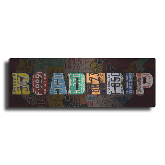 Luxe Metal Art 'Road Trip Lettering' by Design Turnpike, Metal Wall Art