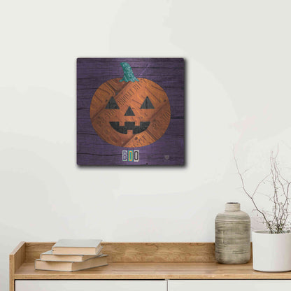 Luxe Metal Art 'Pumpkin' by Design Turnpike, Metal Wall Art,12x12