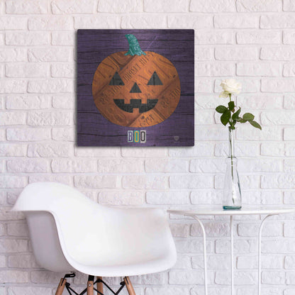 Luxe Metal Art 'Pumpkin' by Design Turnpike, Metal Wall Art,24x24