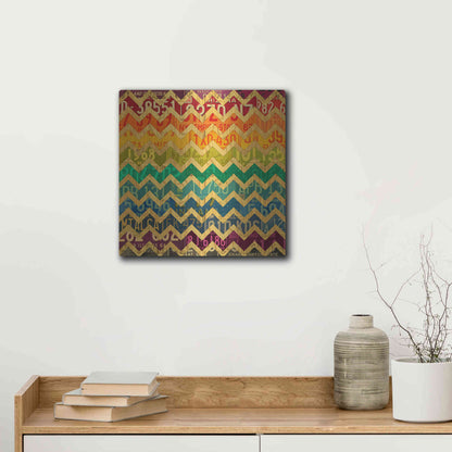 Luxe Metal Art 'Patterns In The Road 1' by Design Turnpike, Metal Wall Art,12x12