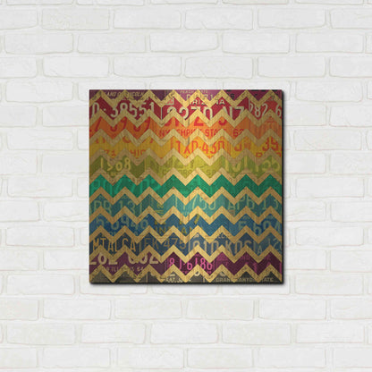 Luxe Metal Art 'Patterns In The Road 1' by Design Turnpike, Metal Wall Art,24x24