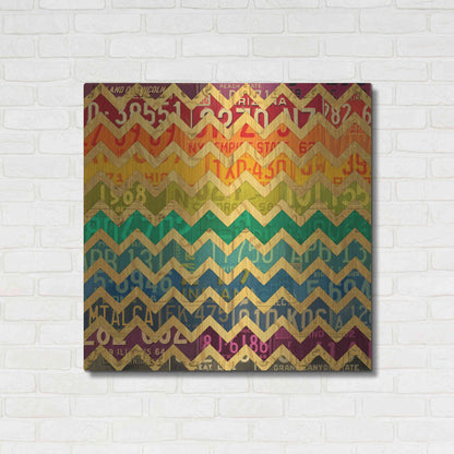 Luxe Metal Art 'Patterns In The Road 1' by Design Turnpike, Metal Wall Art,36x36