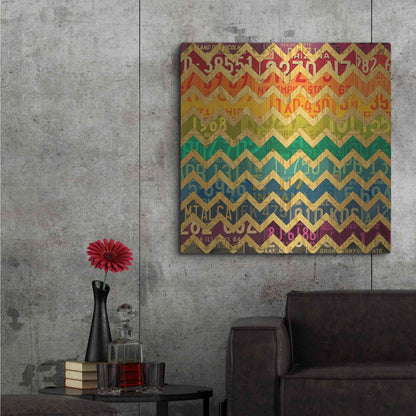Luxe Metal Art 'Patterns In The Road 1' by Design Turnpike, Metal Wall Art,36x36