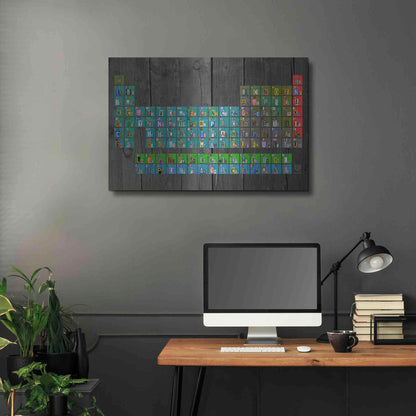 Luxe Metal Art 'License Plate - Periodic Table' by Design Turnpike, Metal Wall Art,36x24