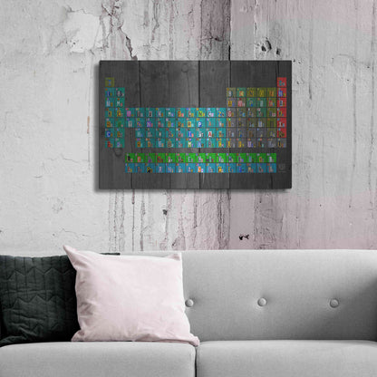 Luxe Metal Art 'License Plate - Periodic Table' by Design Turnpike, Metal Wall Art,36x24