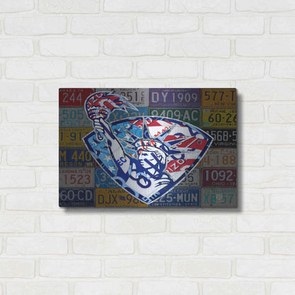Luxe Metal Art 'Liberty' by Design Turnpike, Metal Wall Art,24x16