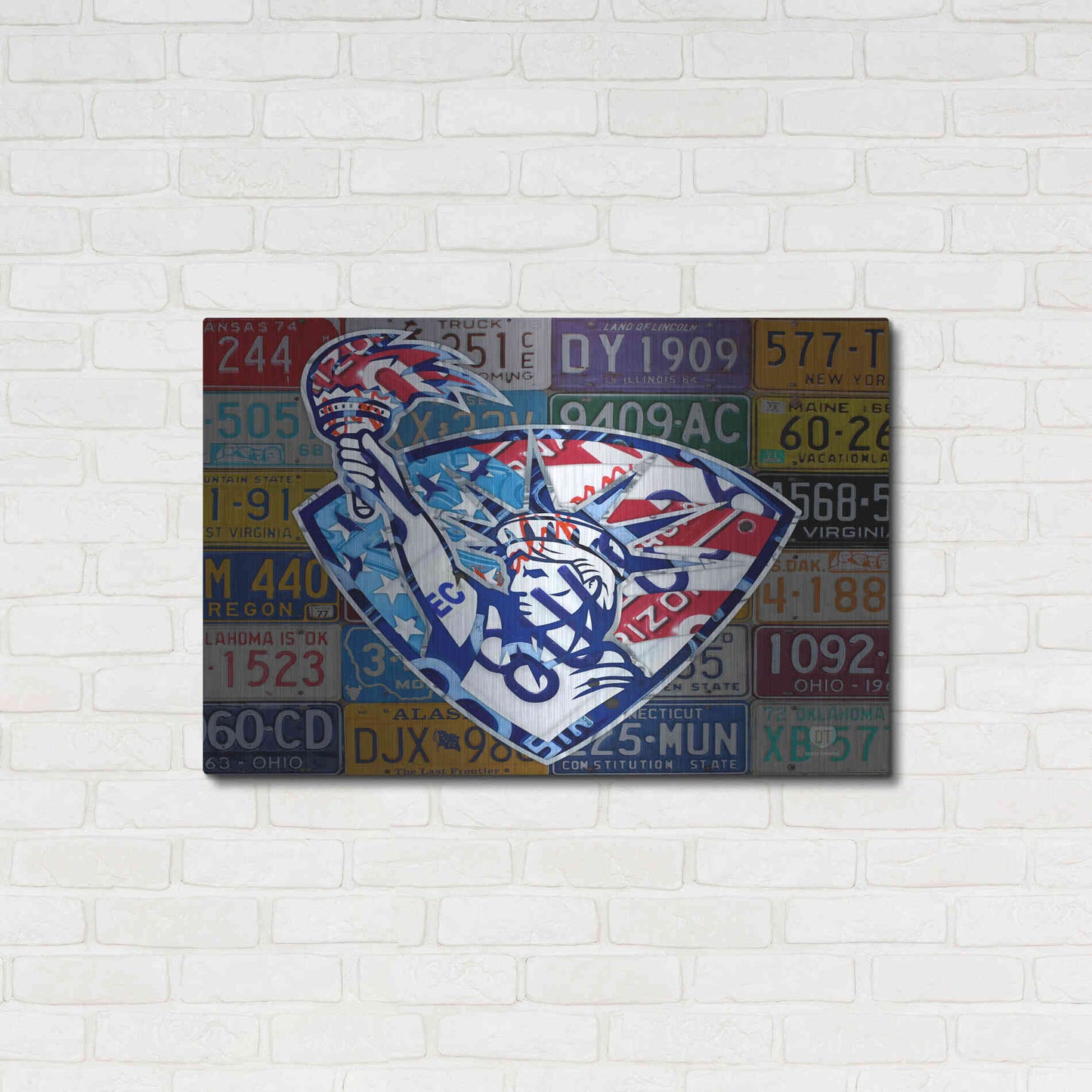 Luxe Metal Art 'Liberty' by Design Turnpike, Metal Wall Art,36x24