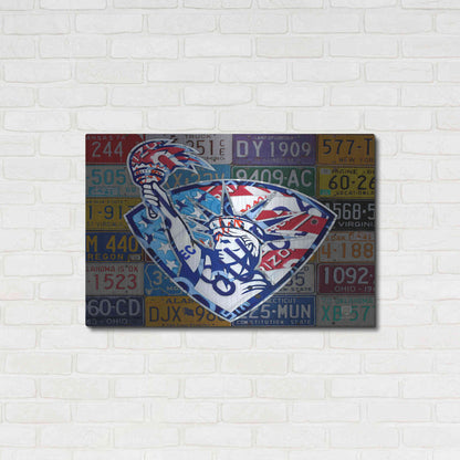 Luxe Metal Art 'Liberty' by Design Turnpike, Metal Wall Art,36x24