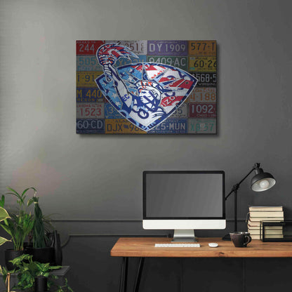 Luxe Metal Art 'Liberty' by Design Turnpike, Metal Wall Art,36x24