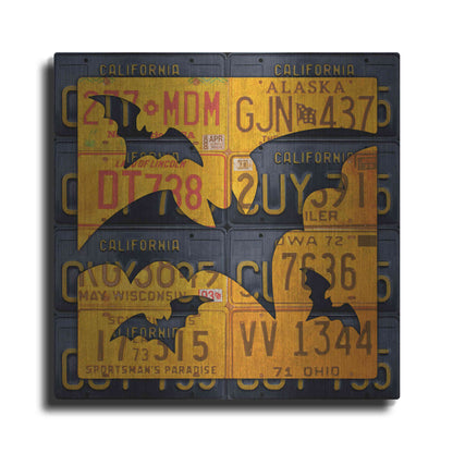 Luxe Metal Art 'Halloween Bats' by Design Turnpike, Metal Wall Art