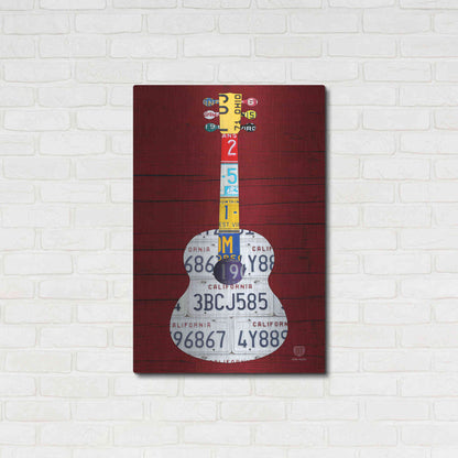 Luxe Metal Art 'Guitar 1' by Design Turnpike, Metal Wall Art,24x36