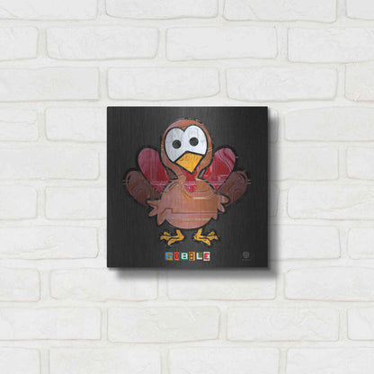 Luxe Metal Art 'Gobble' by Design Turnpike, Metal Wall Art,12x12