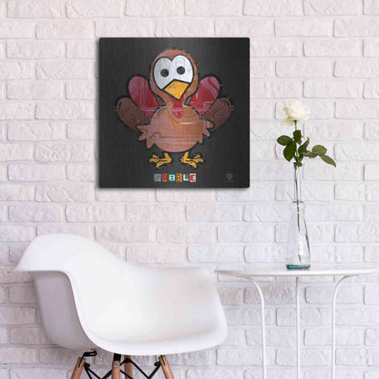 Luxe Metal Art 'Gobble' by Design Turnpike, Metal Wall Art,24x24