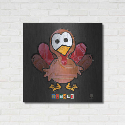 Luxe Metal Art 'Gobble' by Design Turnpike, Metal Wall Art,36x36