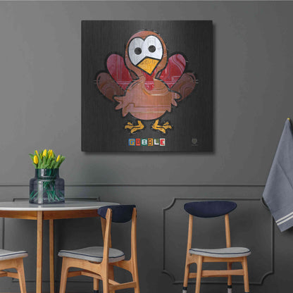 Luxe Metal Art 'Gobble' by Design Turnpike, Metal Wall Art,36x36