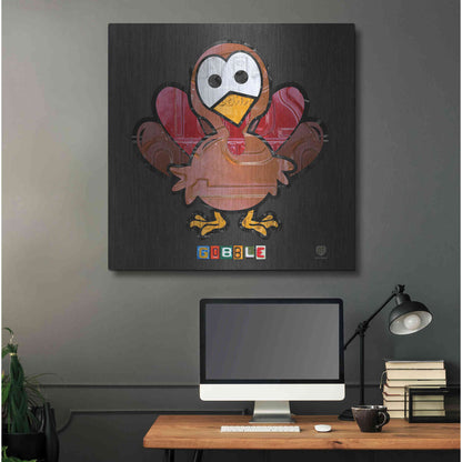 Luxe Metal Art 'Gobble' by Design Turnpike, Metal Wall Art,36x36