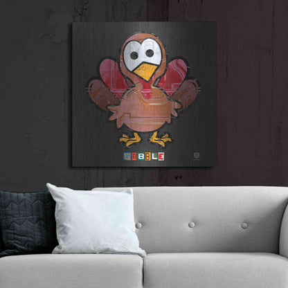 Luxe Metal Art 'Gobble' by Design Turnpike, Metal Wall Art,36x36